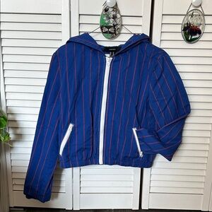 Forever 21 Blue and Red Striped Jacket
